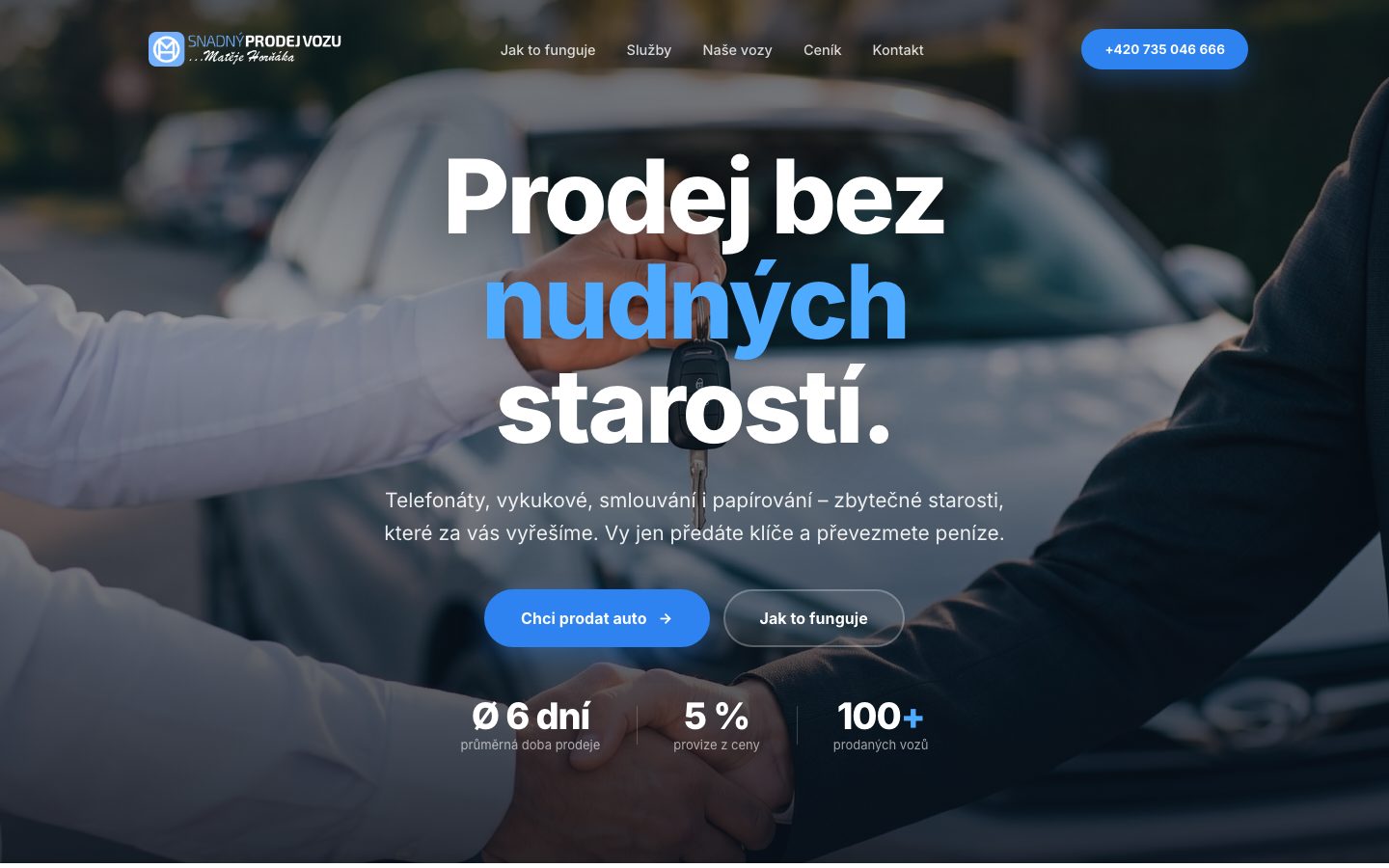Snadný prodej vozu — komisní prodej aut